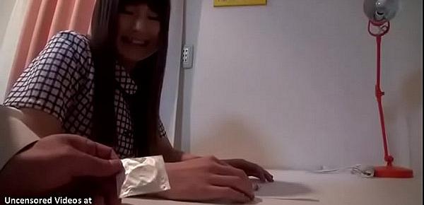  Japanese shy teen gets banged